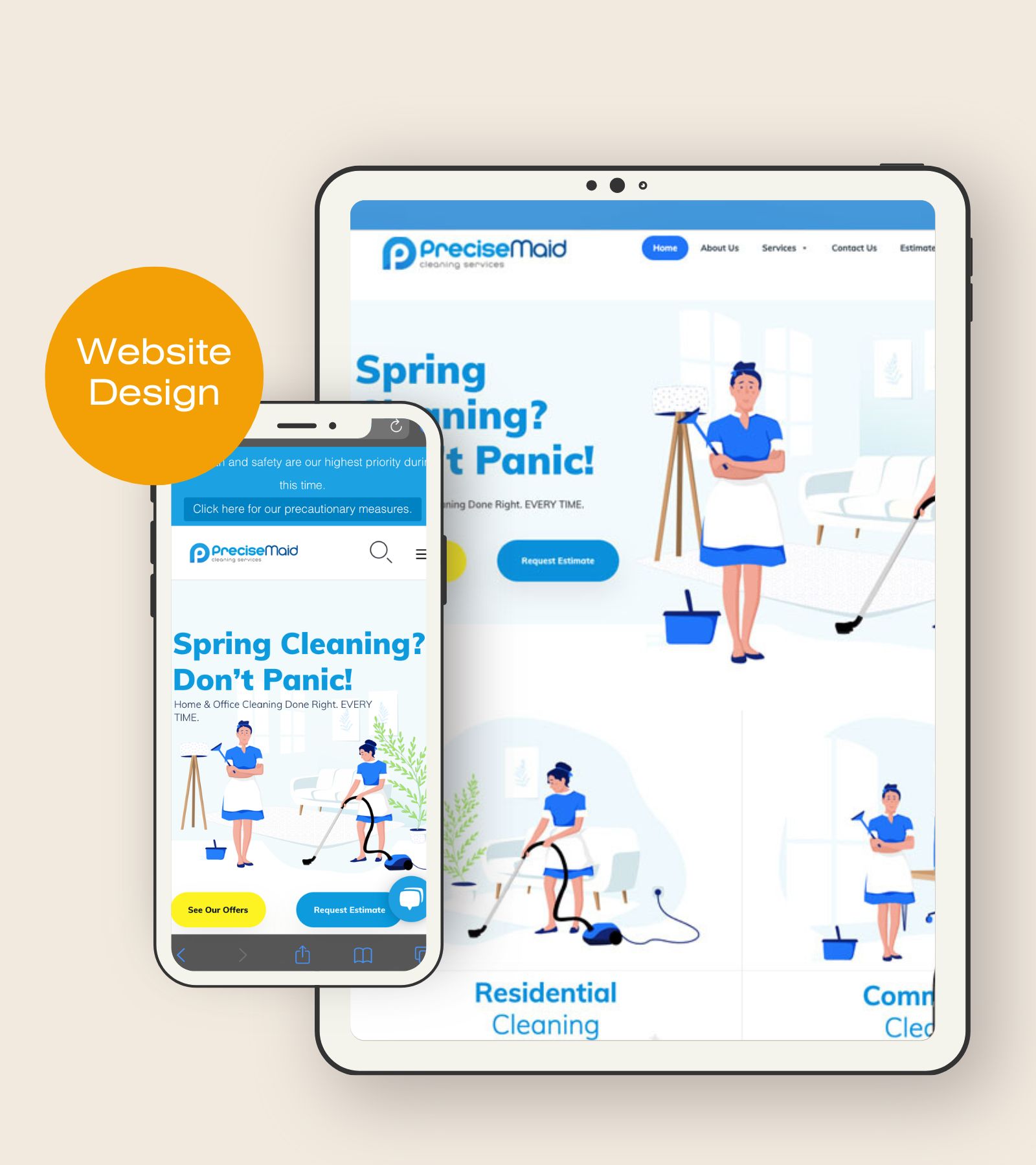 Precise Maid Web Design
