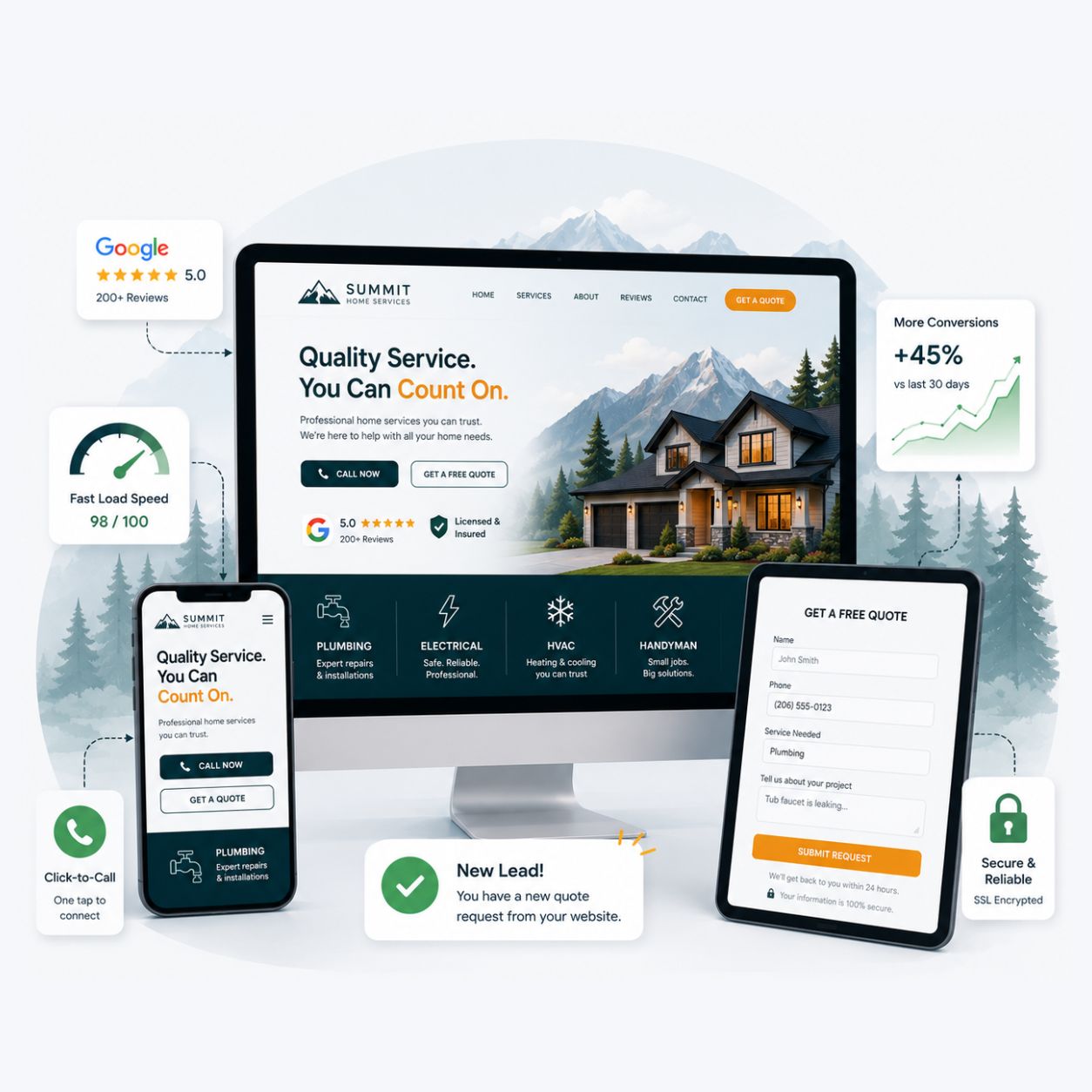 web-design Web Design For Home Services